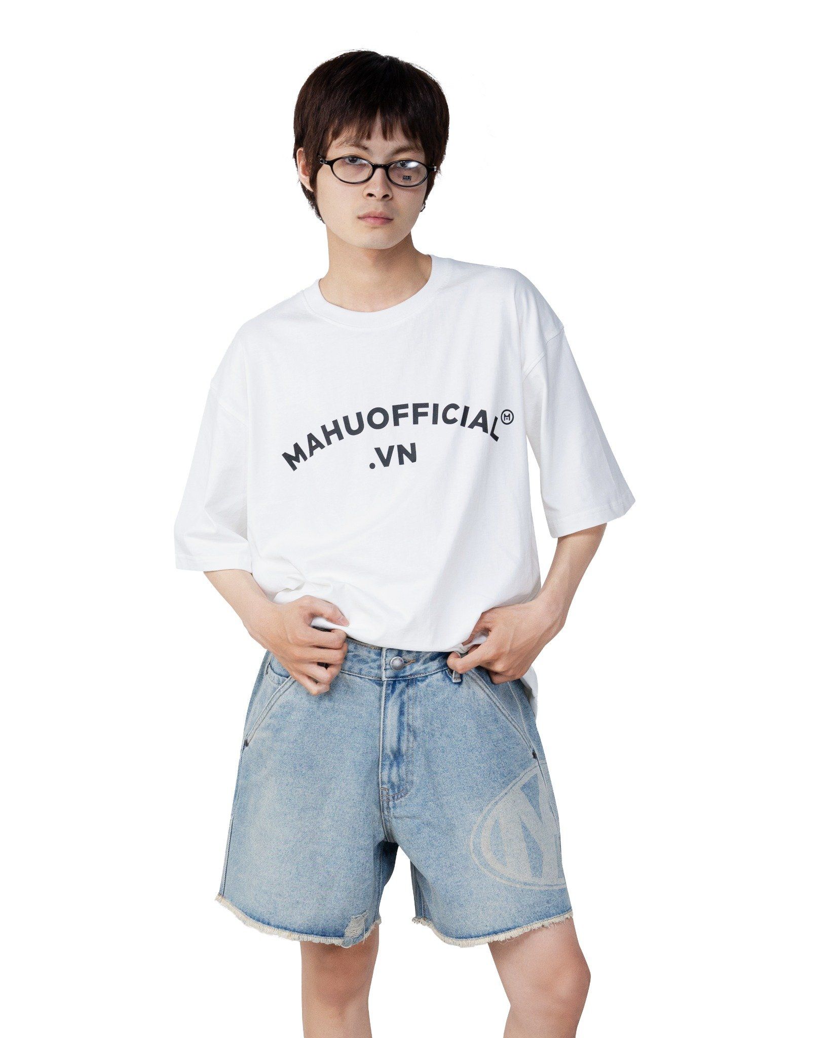 MHO OVERSIZED T-SHIRT * white