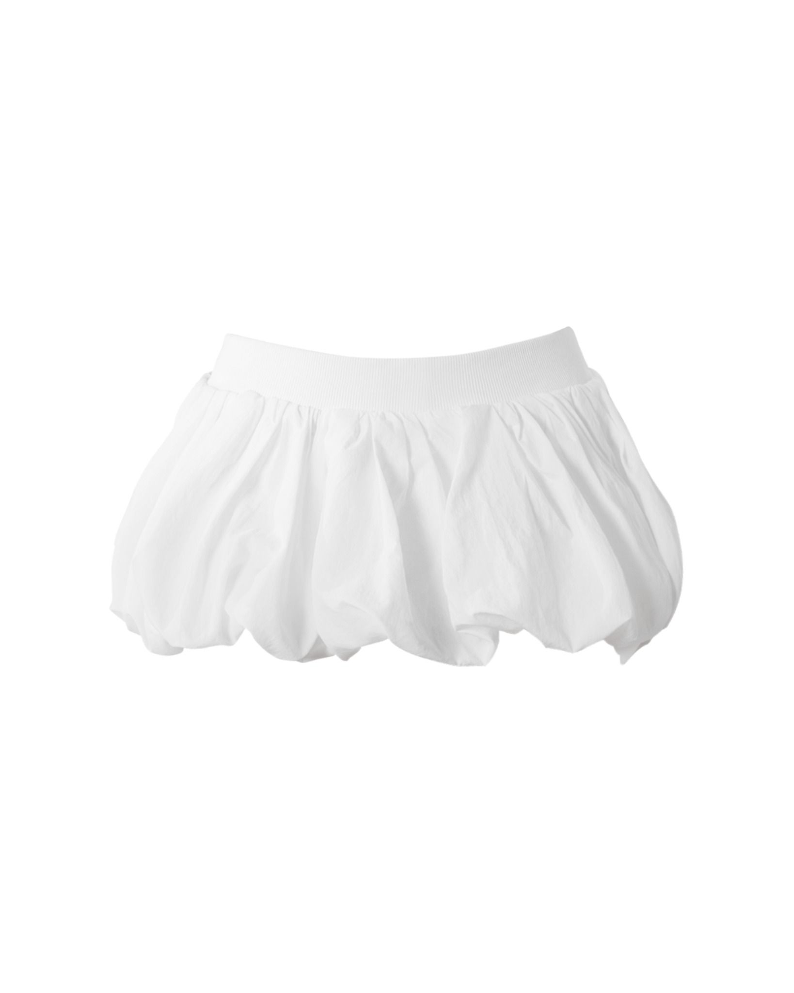 BUBBLE HEM MINI SKIRT