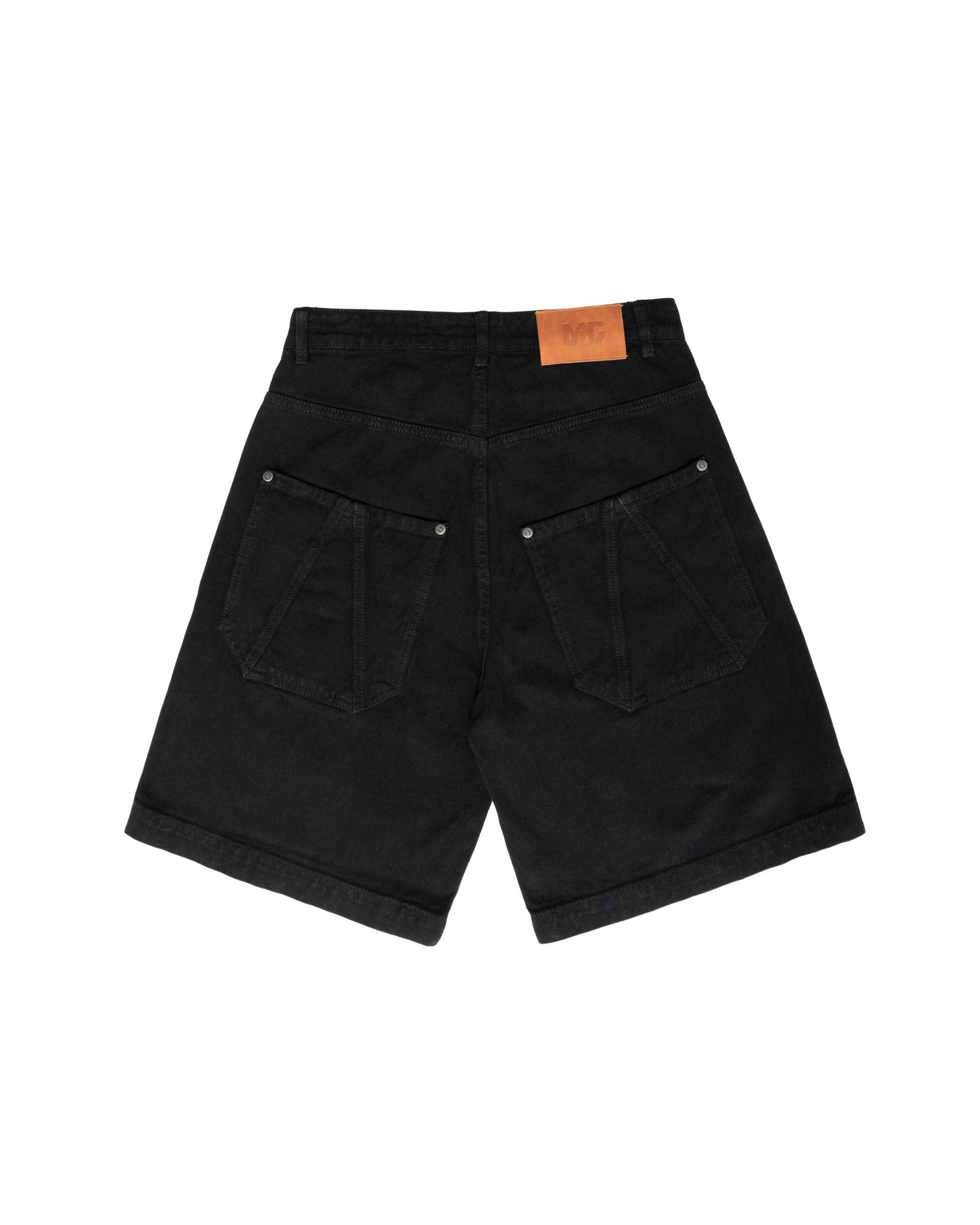 DENIM JORTS * black
