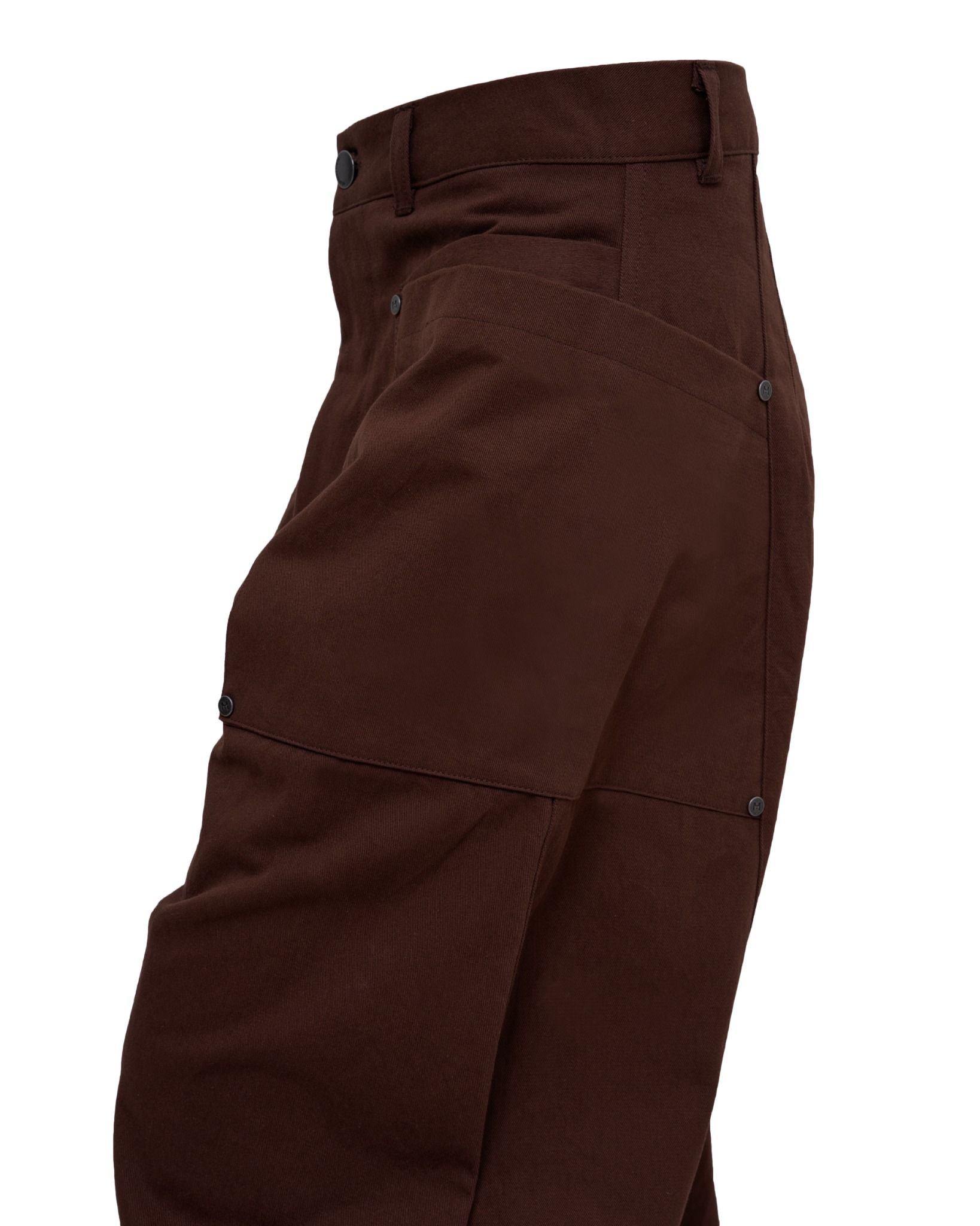 WIDE-LEG PANTS * brownie