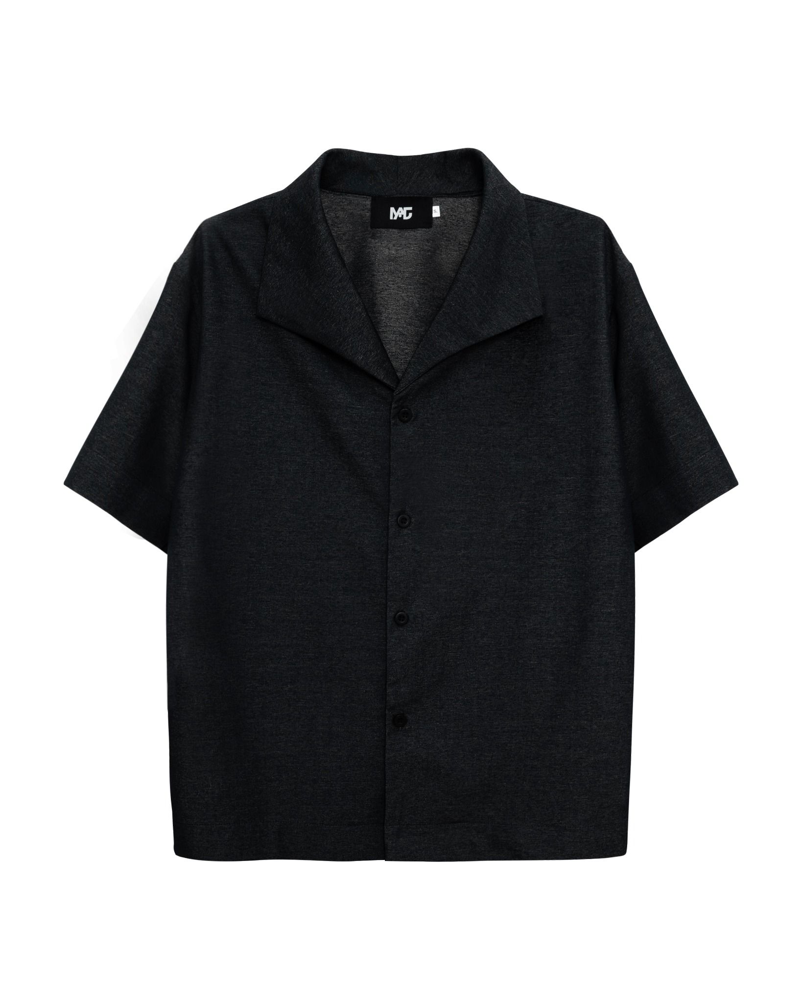 ONE PIECE COLLAR SHIRT * black