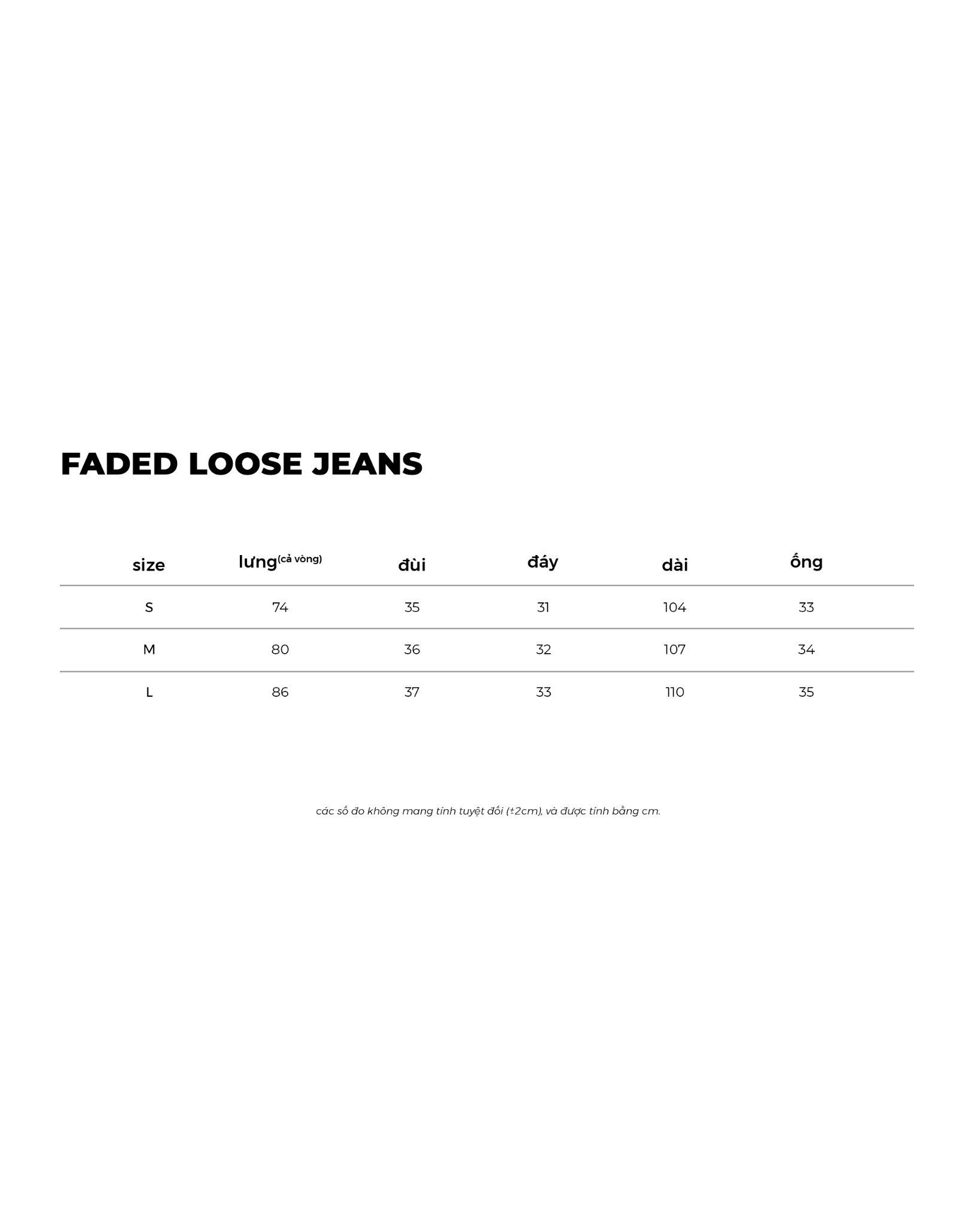 FADED LOOSE JEANS