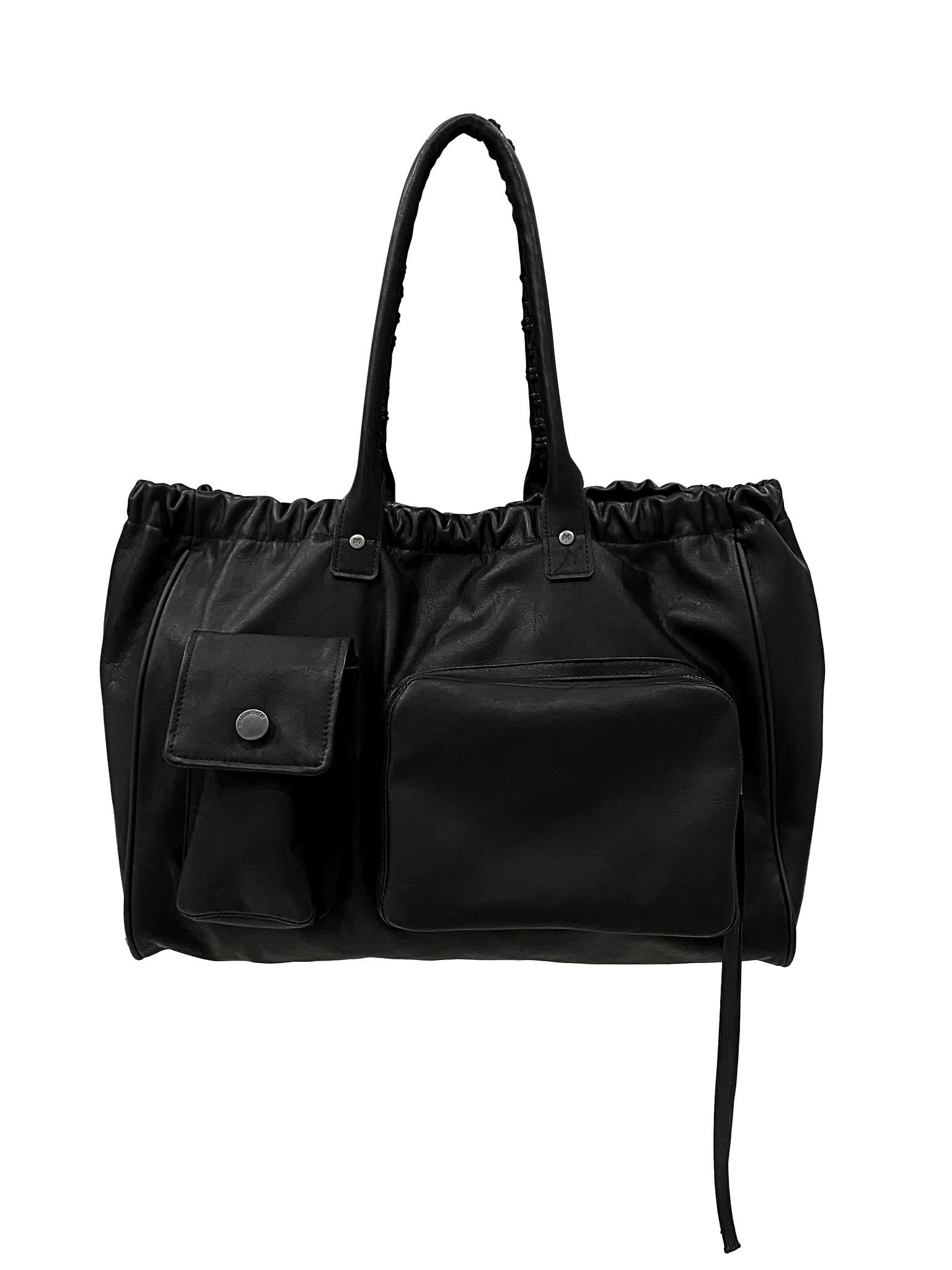 GATHERING LEATHER BAG