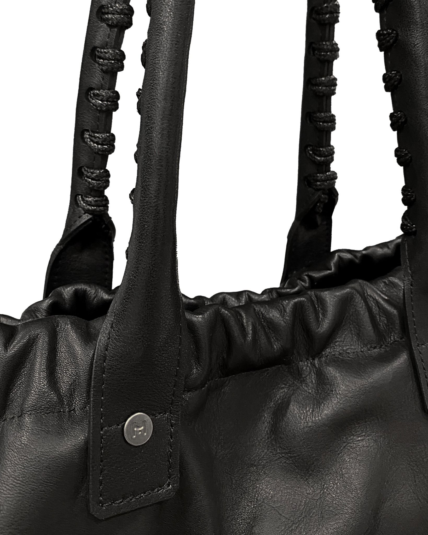 GATHERING LEATHER BAG