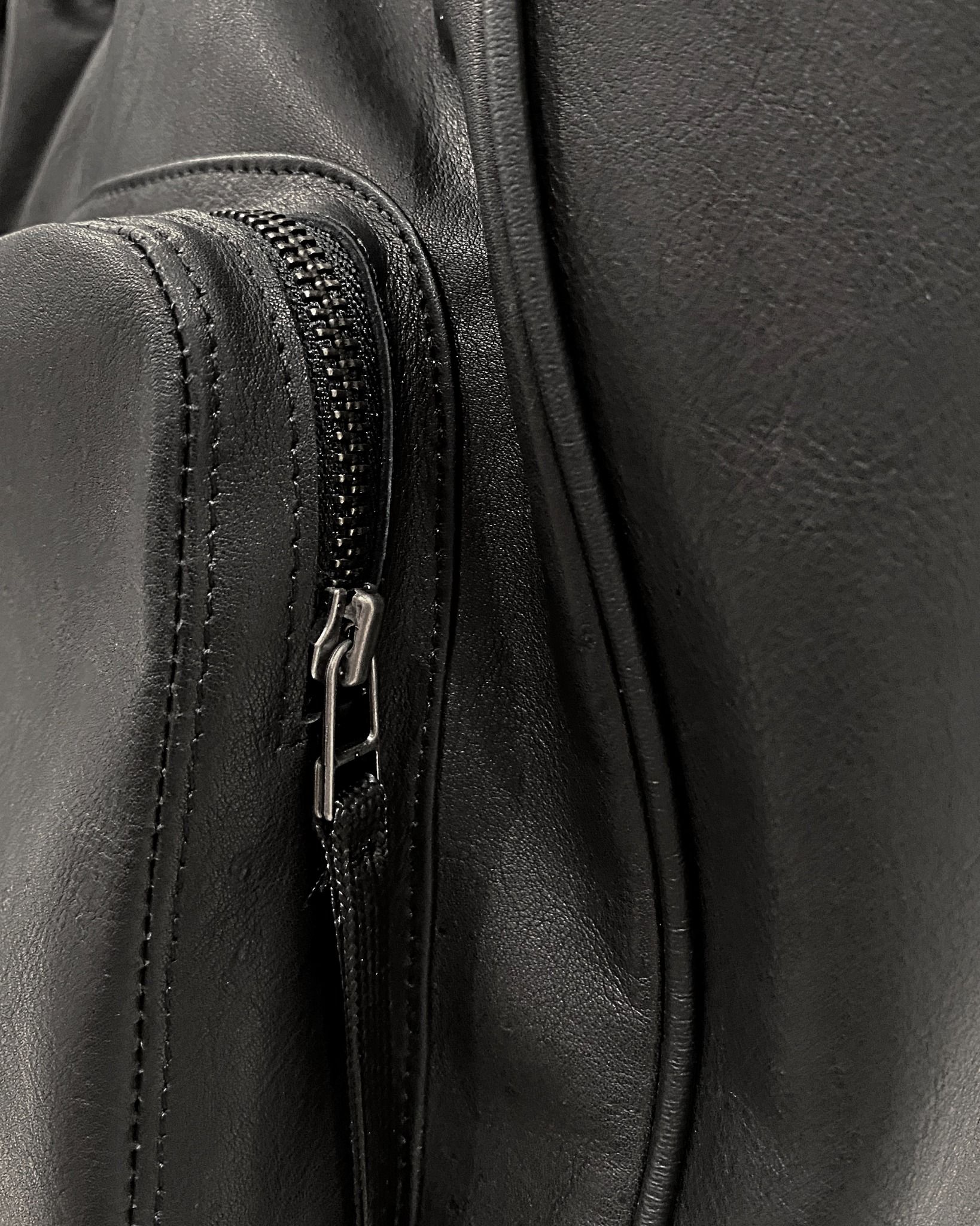 GATHERING LEATHER BAG
