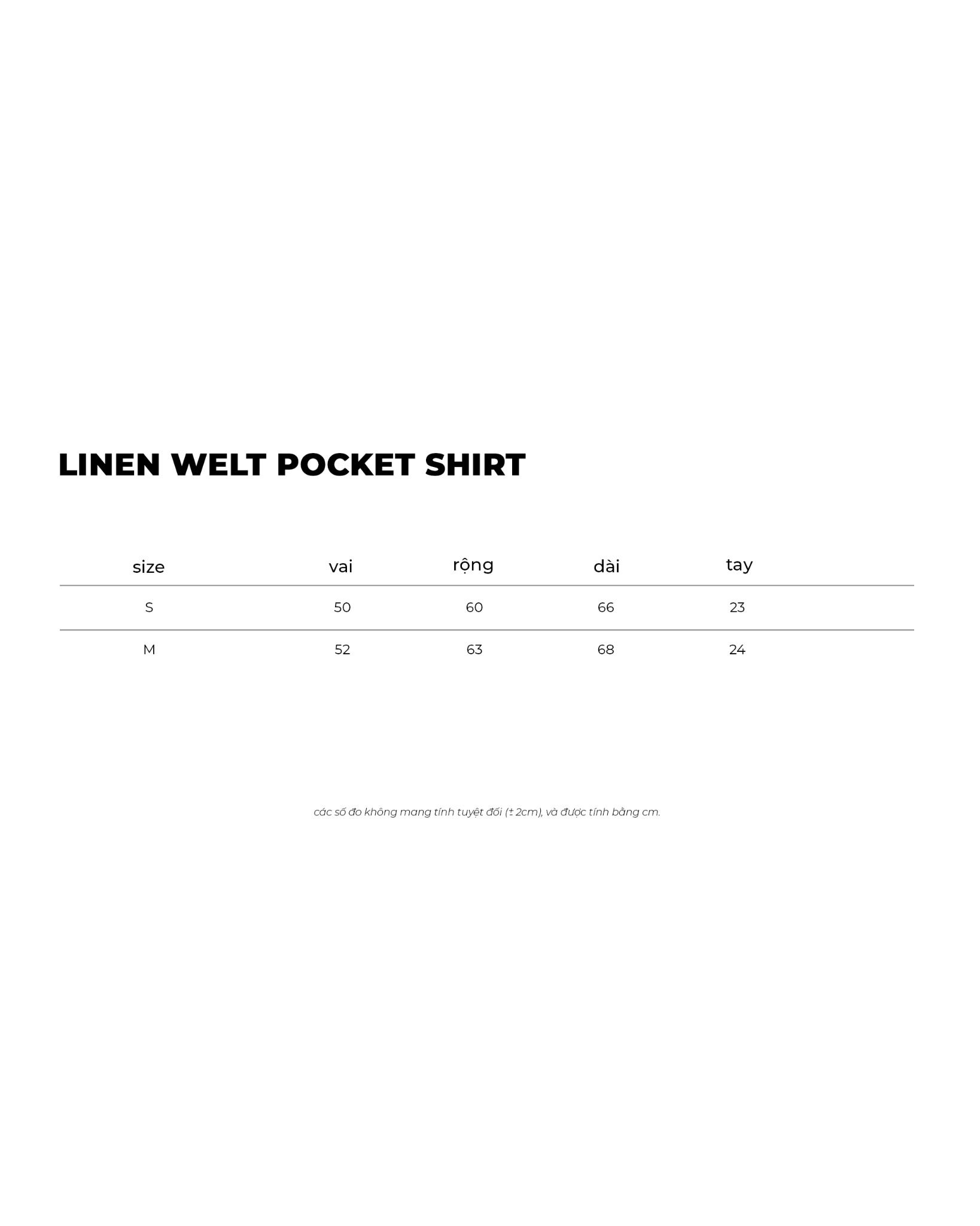 LINEN WELT POCKET SHIRT