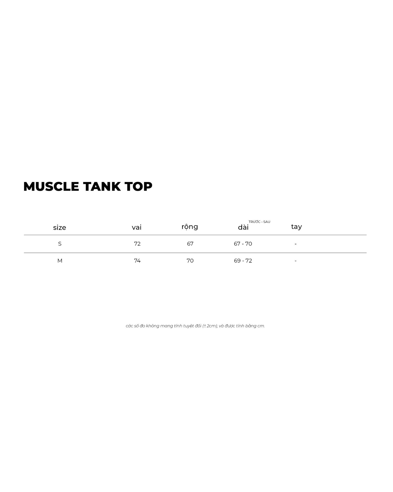 MUSCLE TANK TOP * white
