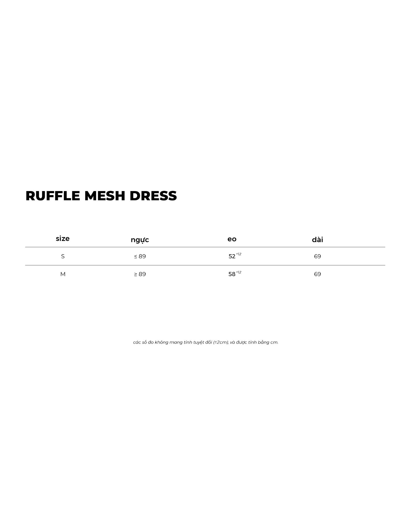 RUFFLE MESH DRESS
