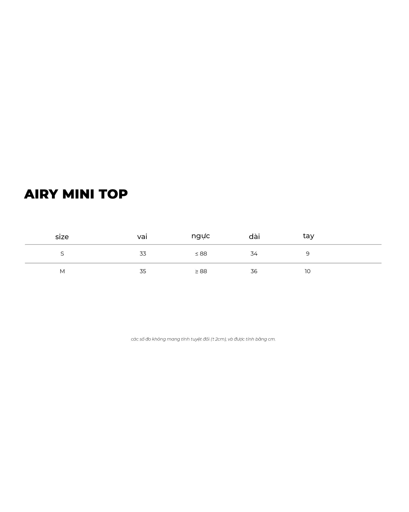 AIRY MINI TOP * cream