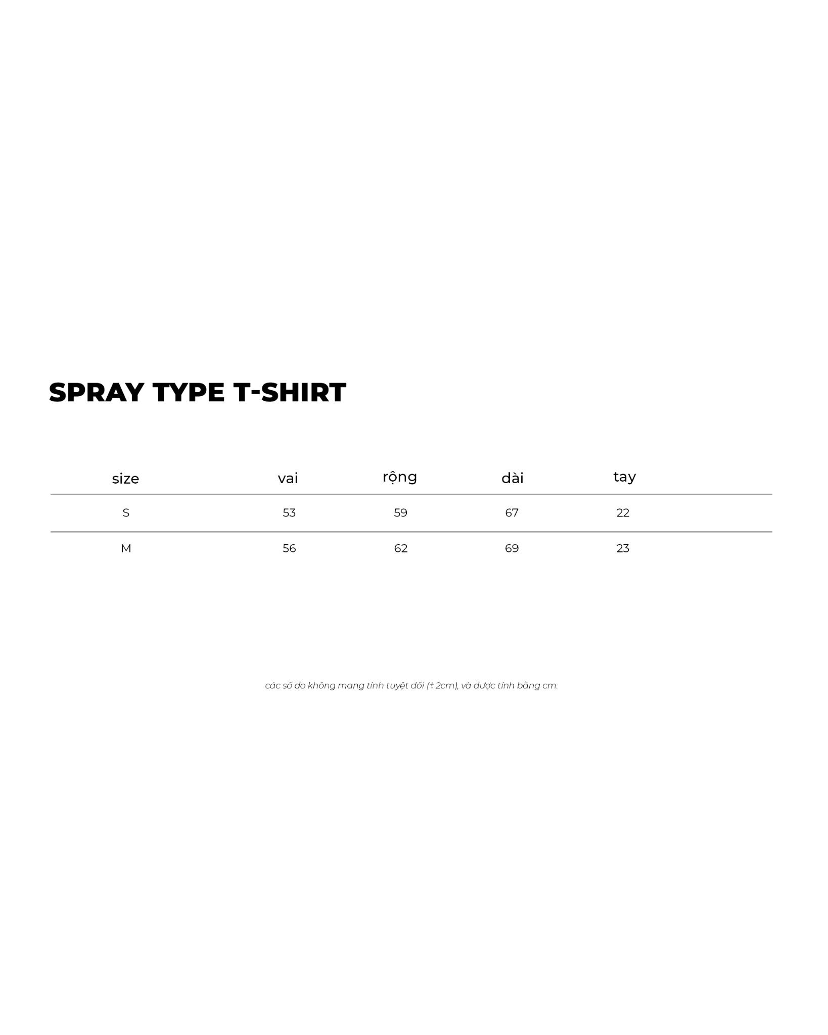 SPRAY TYPE T-SHIRT