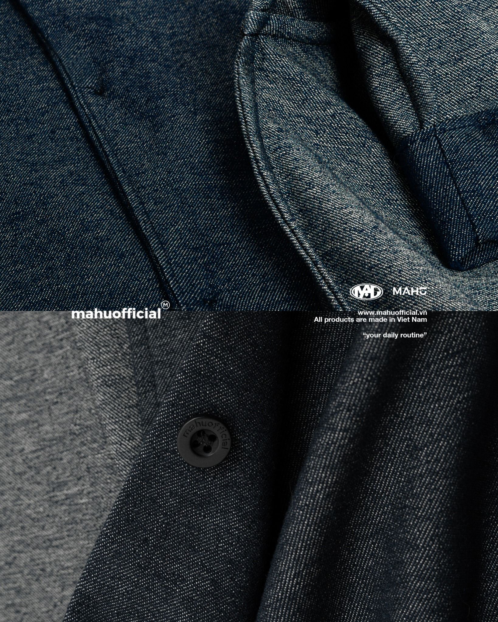 ONE PIECE COLLAR SHIRT * dark blue