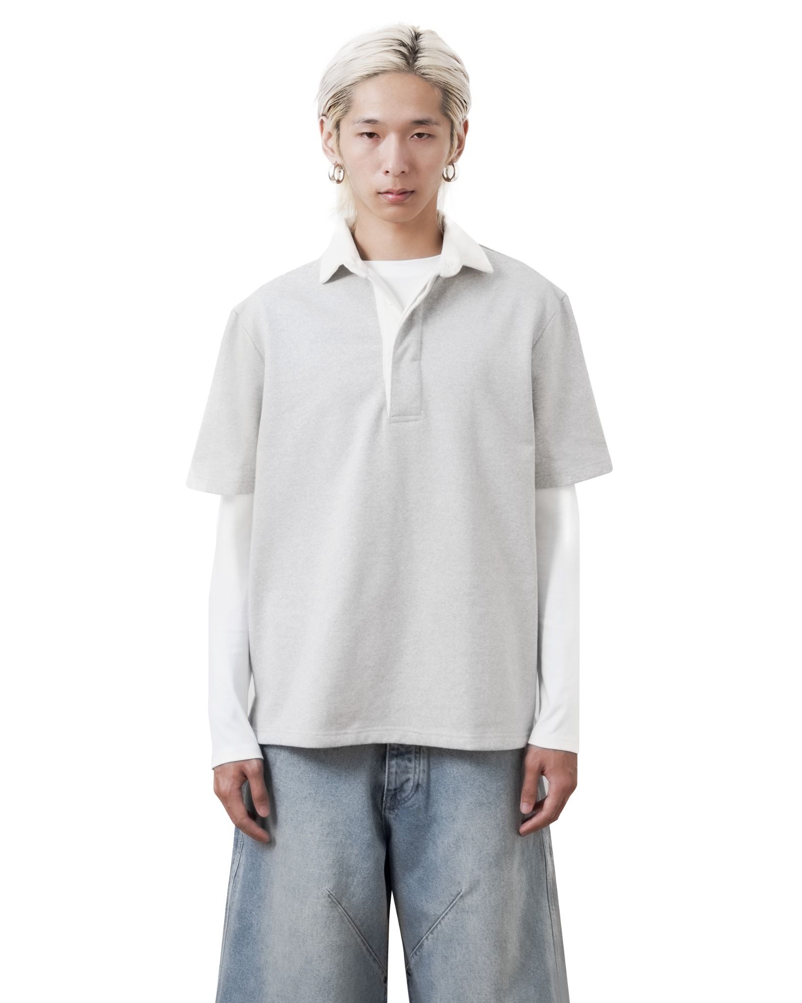 HEAVY COTTON POLO * grey
