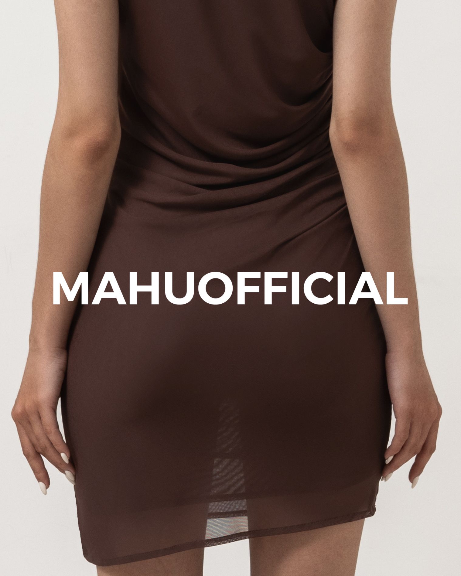 SHEER WRAP MINI DRESS * black