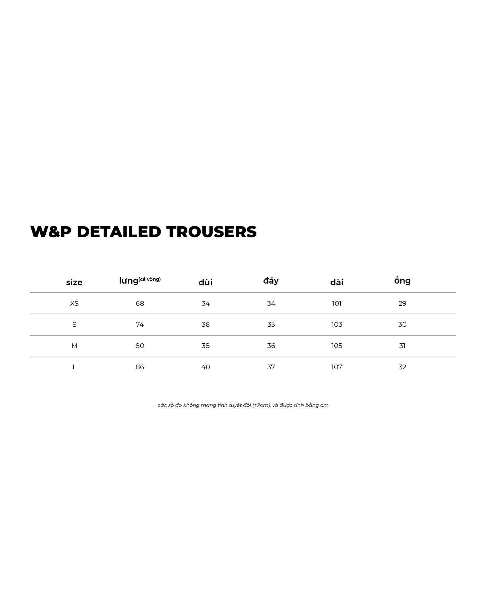 W&P DETAILED TROUSERS