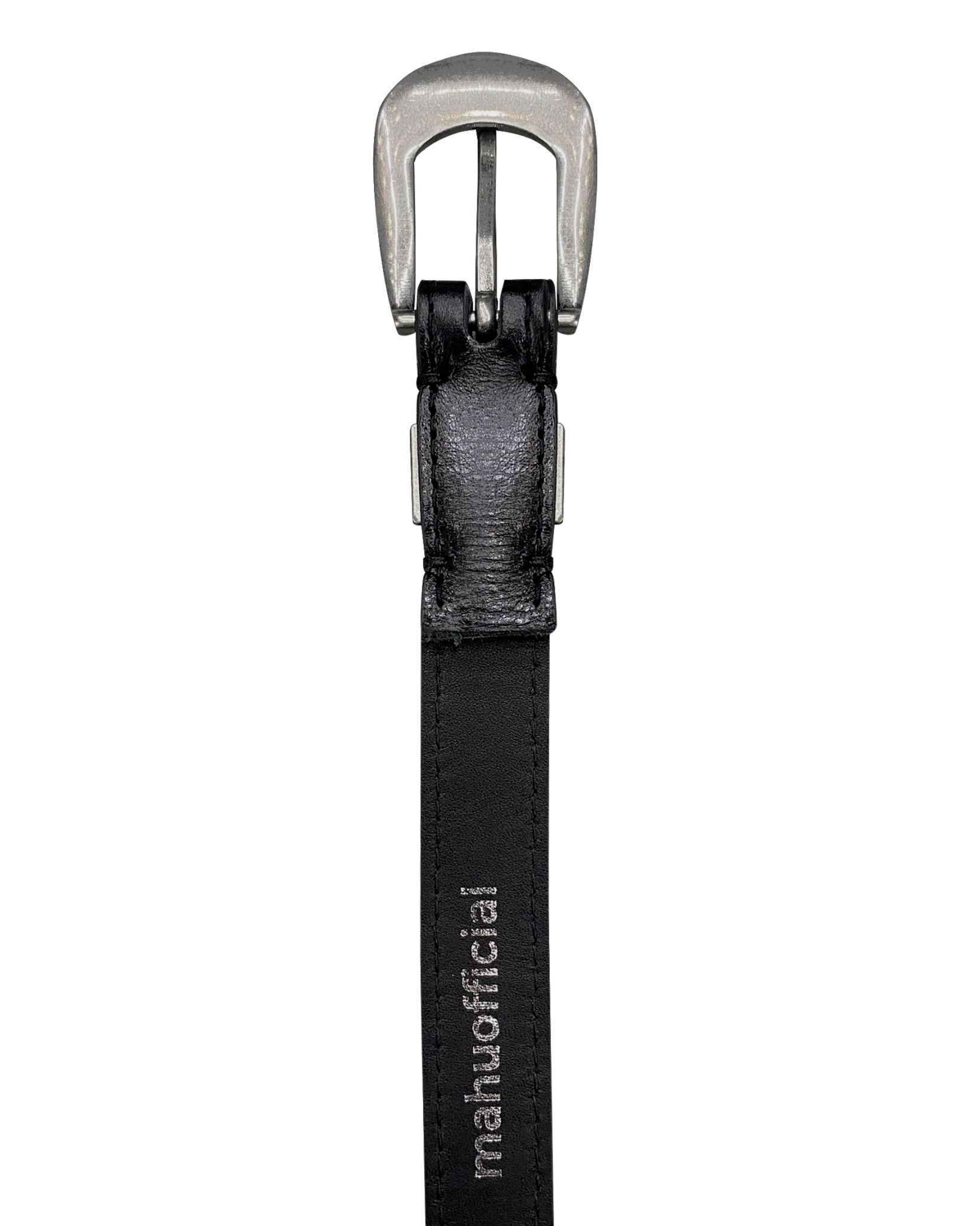 NARROW LEATHER BELT * black