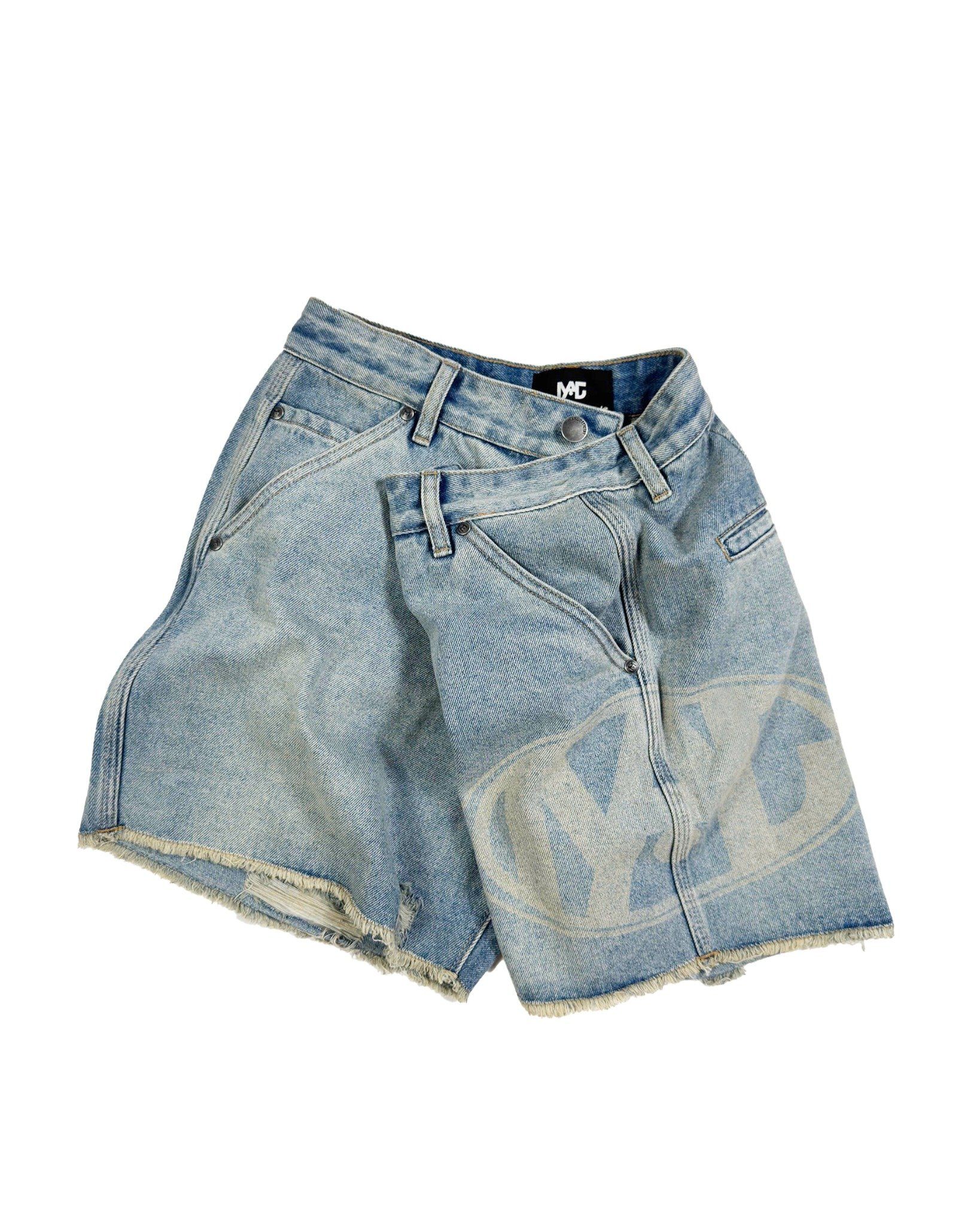 LASER DENIM SHORTS