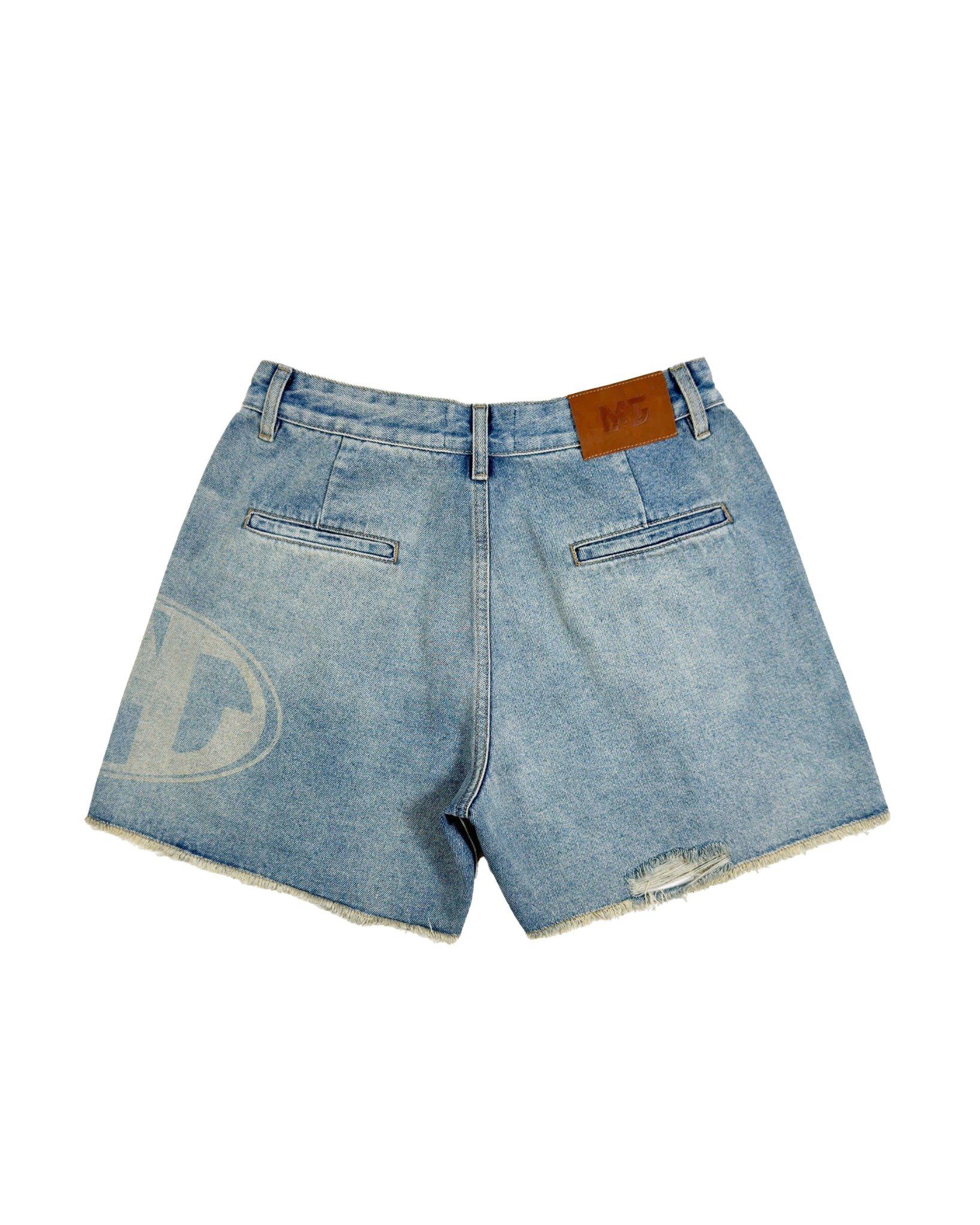 LASER DENIM SHORTS