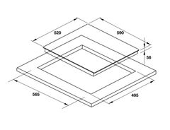 Bếp từ Hafele 3 vùng nấu HC-I603B 536.61.791