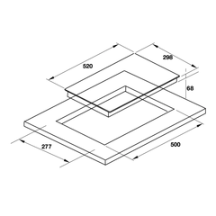 Bếp từ Hafele 2 vùng nấu HC-I302D 536.01.900