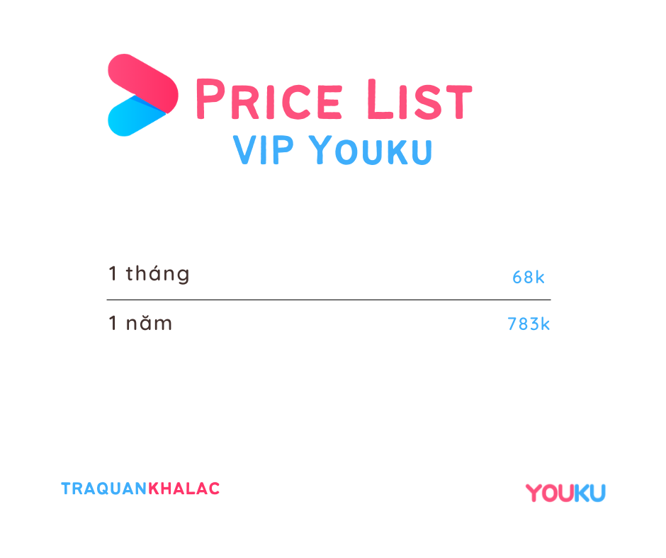 NẠP VIP YOUKU BẢN NỘI ĐỊA TRUNG