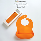  Yếm ăn dặm Premium Silicon SAPO SAPi - Pumkin 