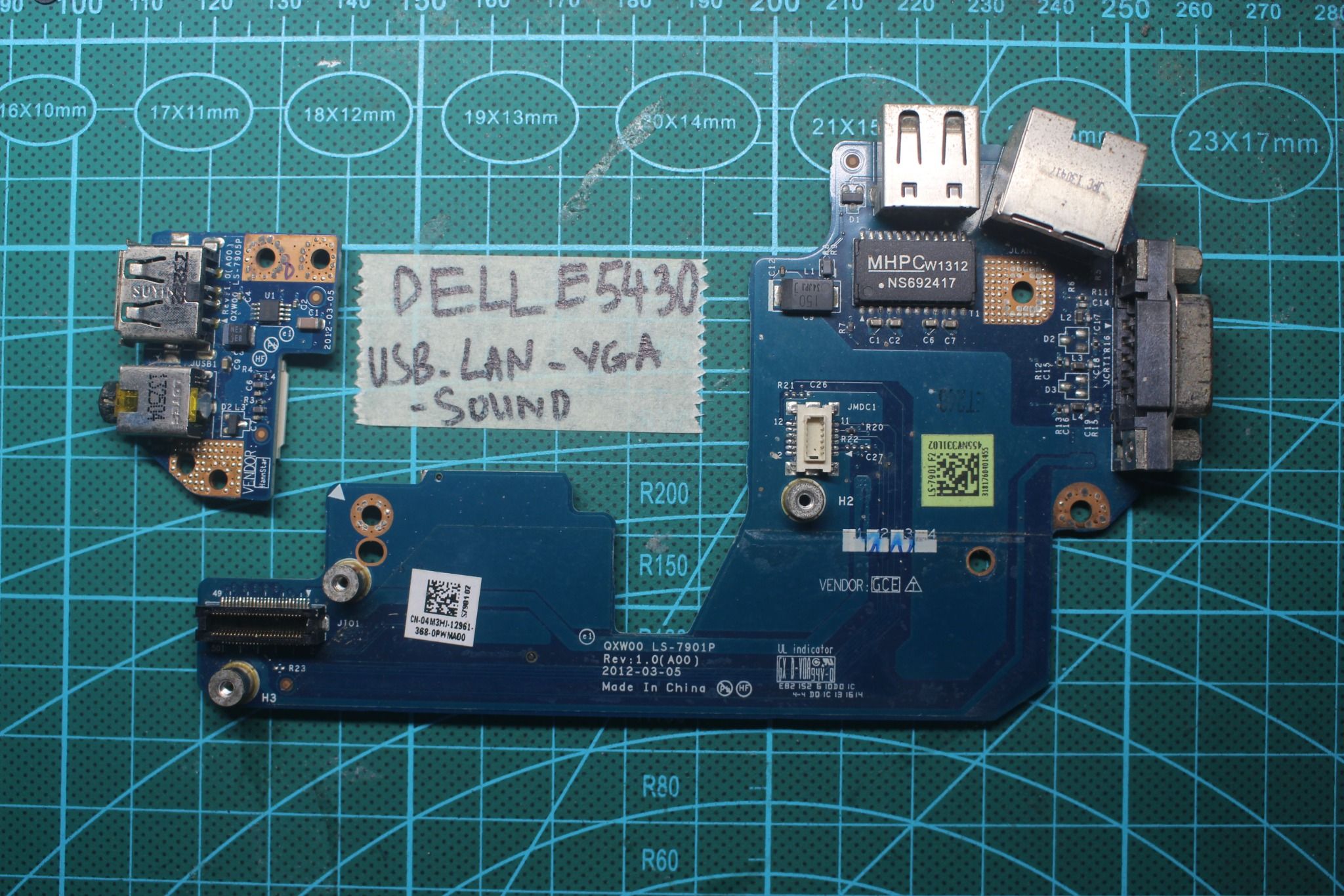  Bo USB - LAN -  VGA - Sound Dell Latitude E5430 