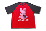  Pleasures x Sonic Youth Gracias Raglan SS Tee Red 