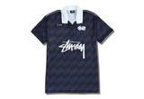  Stussy Football SS Polo Navy 