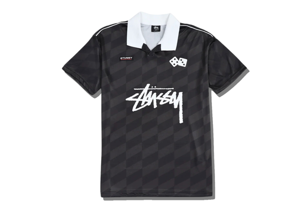  Stussy Football SS Polo Black 