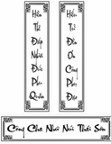  Hoành phi câu đối - Mẫu 9 