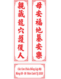  Hoành phi câu đối - Mẫu 3 