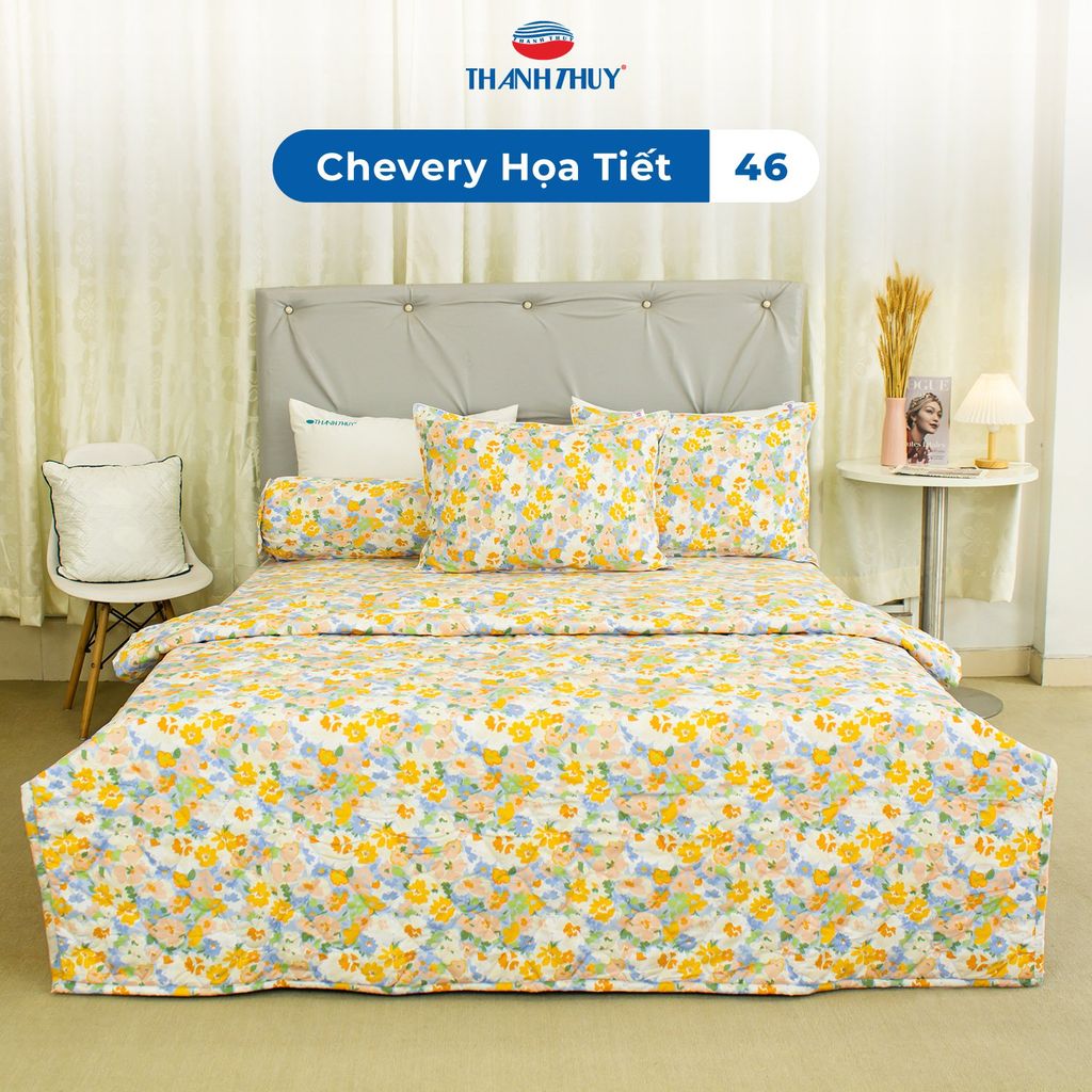 Bộ Ga Bọc Microfiber Chevery Họa Tiết 46