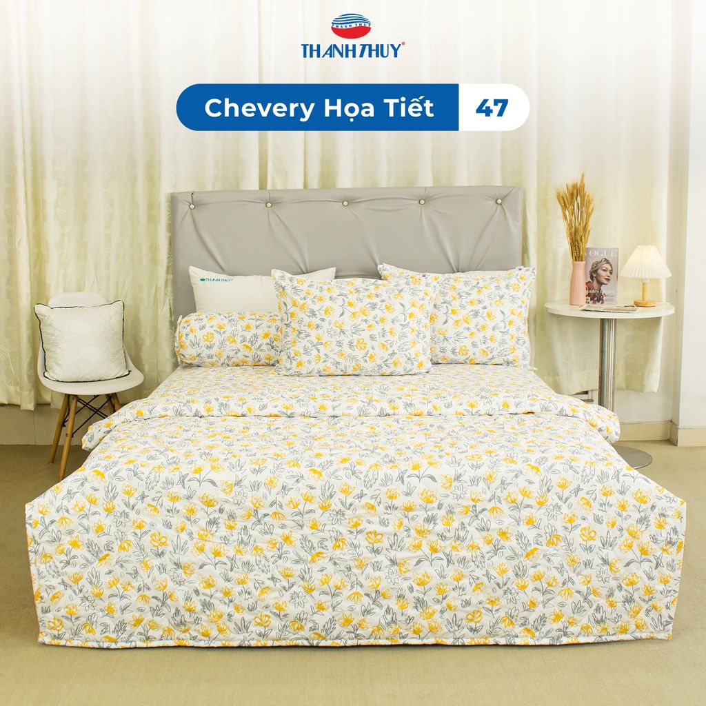 Bộ Ga Bọc Microfiber Chevery Họa Tiết 47