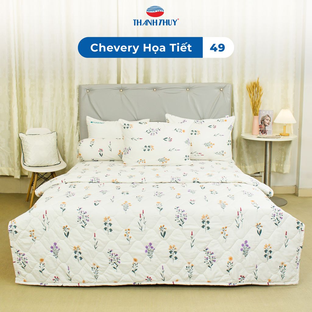 Bộ Ga Bọc Microfiber Chevery Họa Tiết 49
