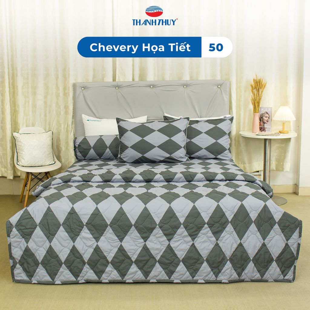 Bộ Ga Bọc Microfiber Chevery Họa Tiết 50
