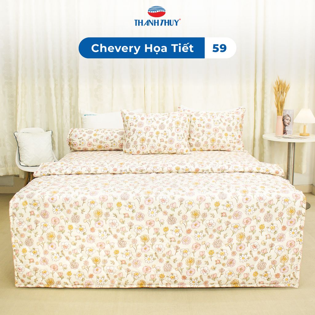 Bộ Ga Bọc Microfiber Chevery Họa Tiết 59