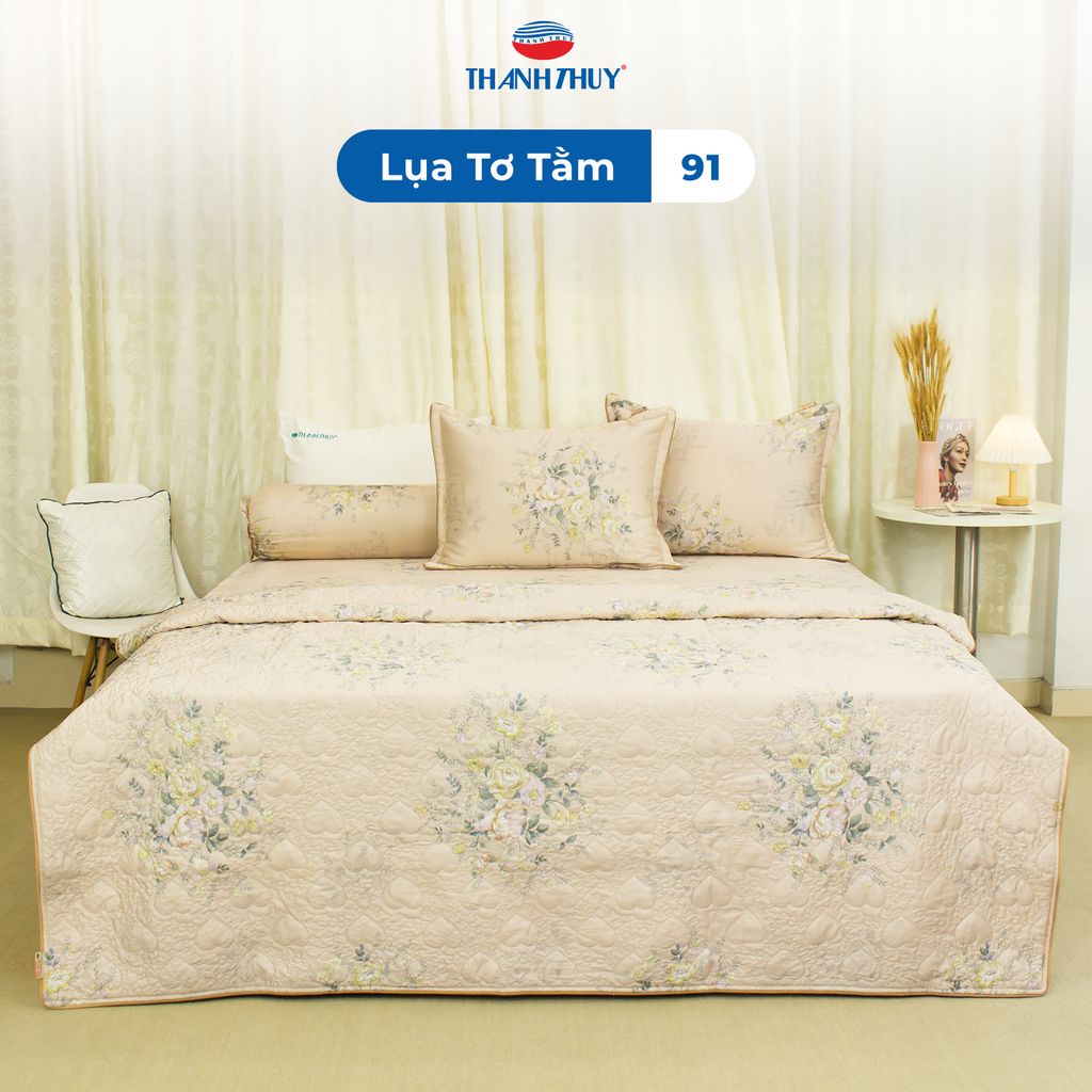 Bộ Ga Bọc Lụa Tơ Tằm 91