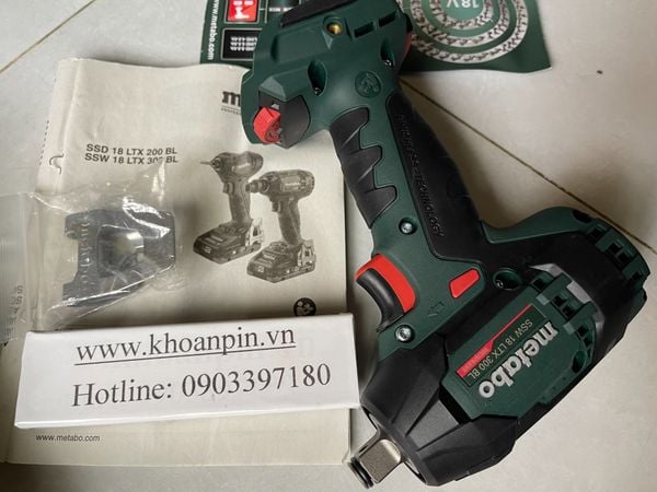 MÁY BU LÔNG BẮT VÍT KHÔNG DÂY METABO SSW 18 LTX 300 BL – Máy Khoan