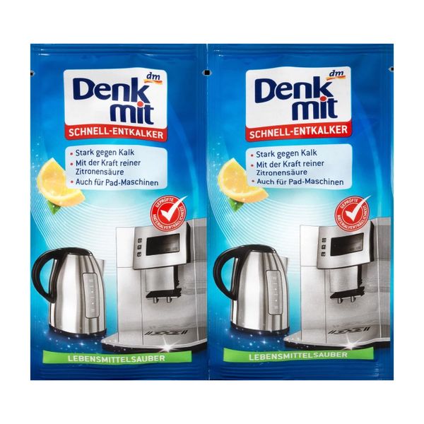  Bột khử cặn bình nước Denkmit, Set 2 Gói x 25g 