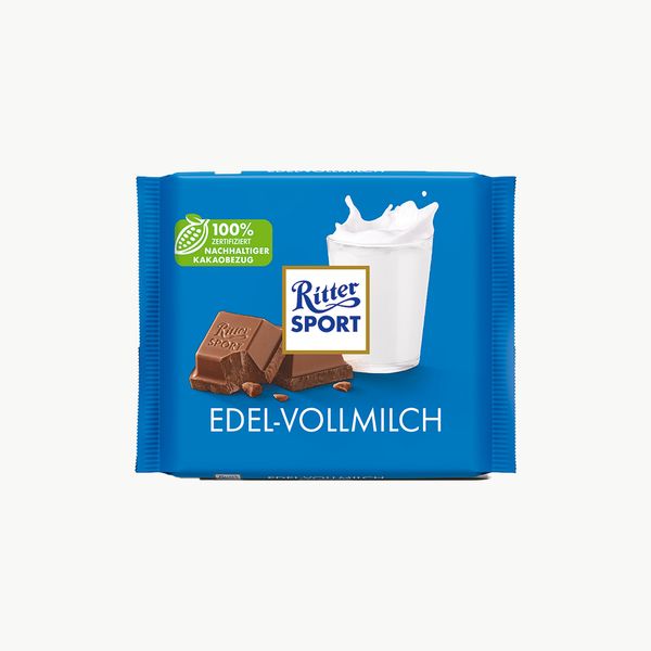  Socola Ritter Sport vị hạnh nhân, sữa, đen, bạc hà 