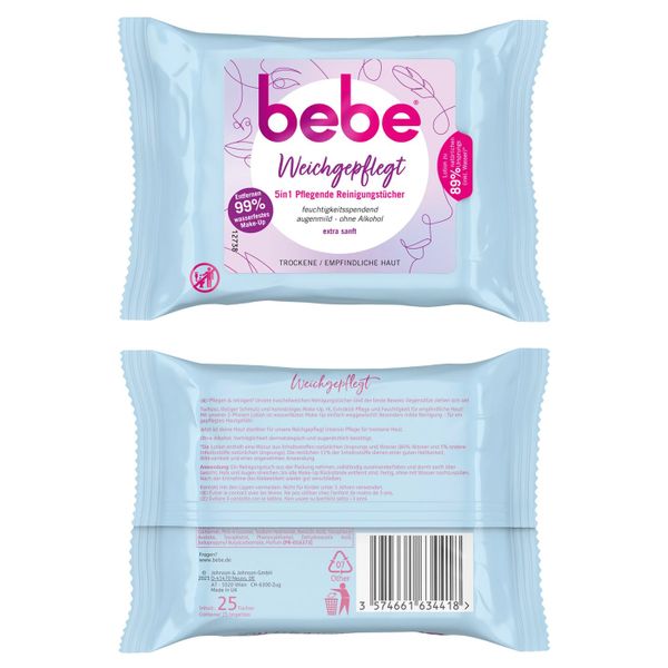  Giấy ướt Bebe 5in1 25 tờ 