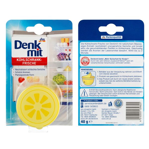  Sáp Khử Mùi Tủ Lạnh Denkmit, 40g 