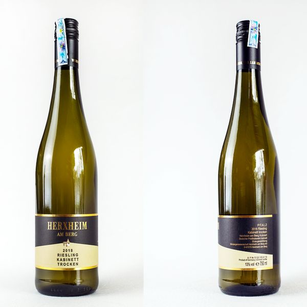  Ruợu vang Herxheim Riesling Kabinett trocken 12% vol 750ml 