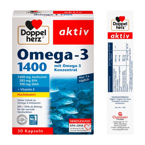  Dầu cá Omega 3 1400 DoppelHerz 