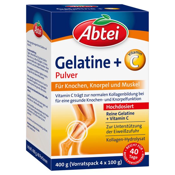  Bột Gelatin và Vitamin C hỗ trợ xương, sụn và cơ Abtei 