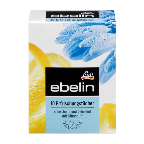  Khăn tắm dùng 1 lần hương cam quýt Ebelin 10 chiếc 