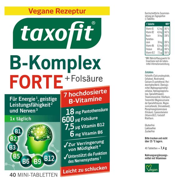  Viên nén phức hợp bổ sung vitamin Taxofit B Komplex 