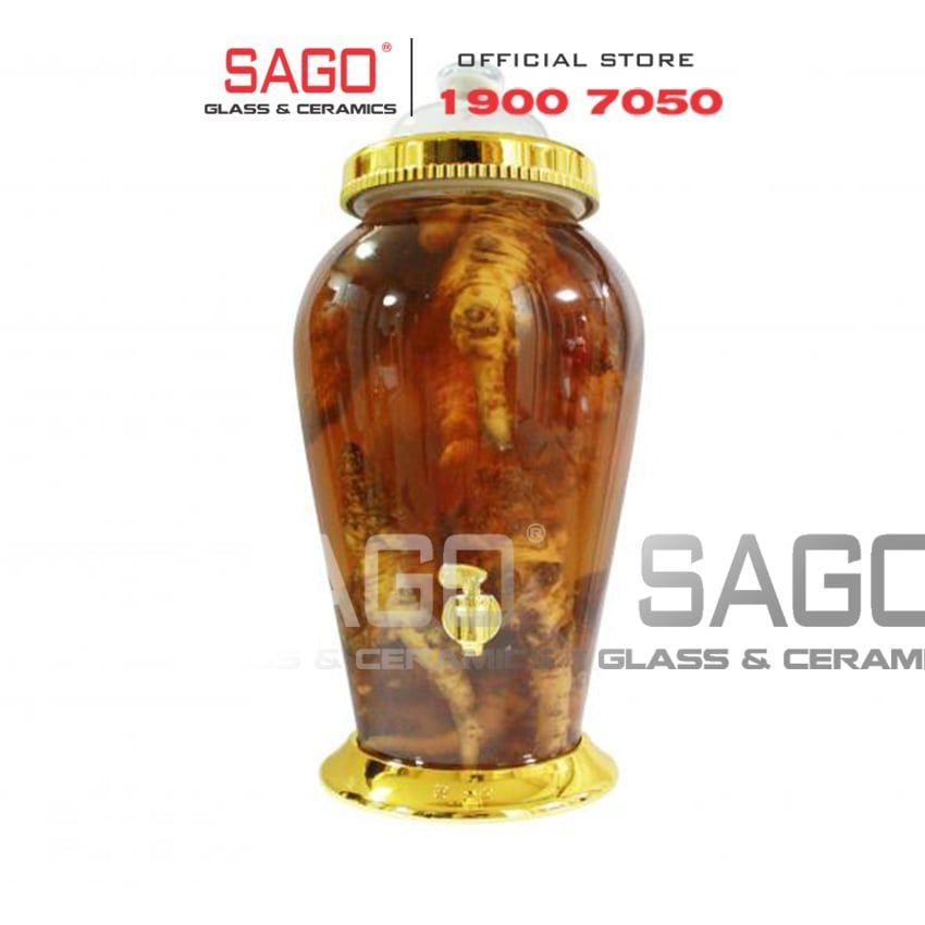 YONGCHEON NO3V - Bình Sâm Hàn Quốc Yongcheon 25 Lít Có Vòi | Bình Số 03V , Bình Sâm Cao Cấp Hàn Quốc