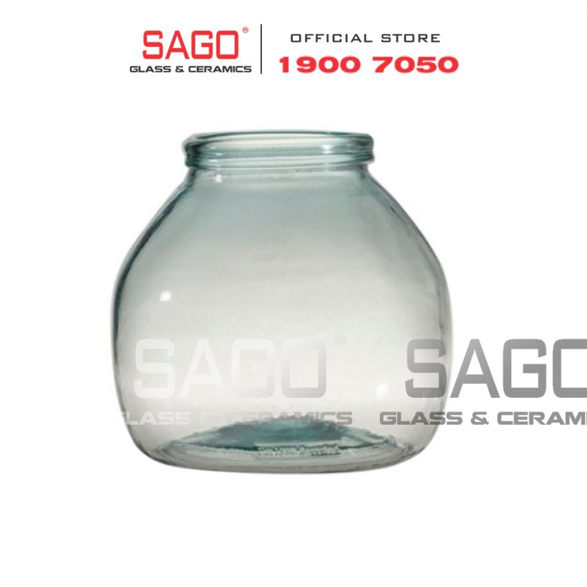 VSM V5983 - Bình Hoa Thủy Tinh Tái Chế Vidrios San Miguel HURRICANE MONTANA Cao 20cm | Nhập Khẩu Tây Ban Nha
