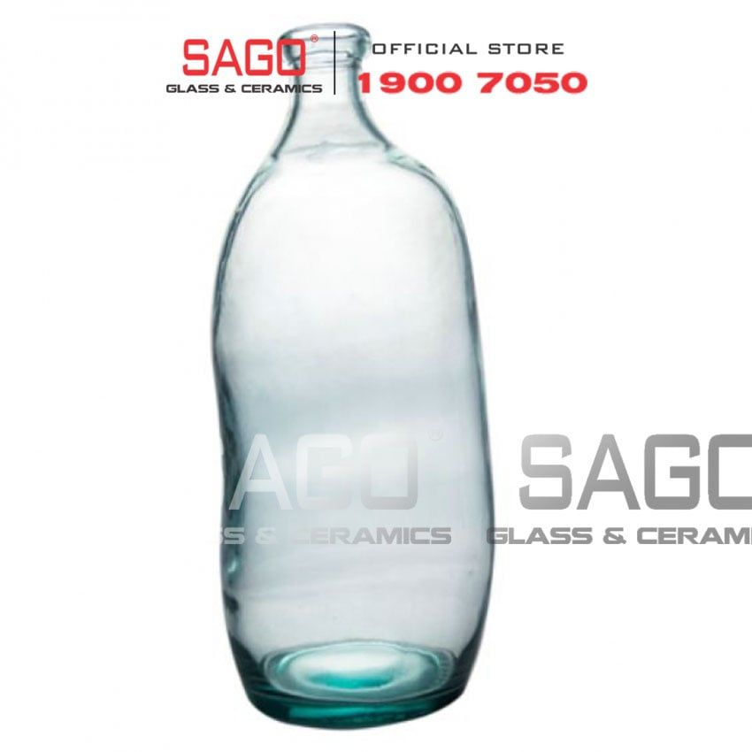 VSM V4744 - Bình Hoa Thủy Tinh Tái Chế Vidrios San Miguel Jarron Simplicity Cao 35cm | Nhập Khẩu Tây Ban Nha